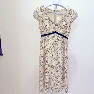 Nanette Lepore Original 100% Silk “boyfriend” Dress Size 6